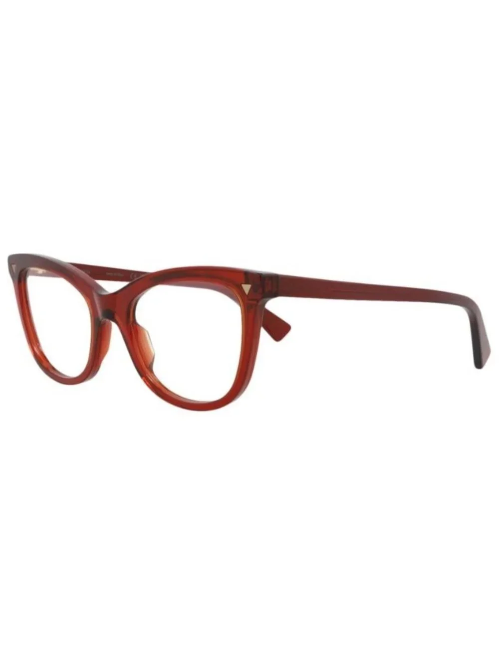 New Bottega Veneta Womens Cat Eye Burgundy Burgundy Transparent Fashion Designer